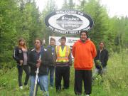 Grassy Narrows Youth Walkers. (Photo: Maria Madea Swain)